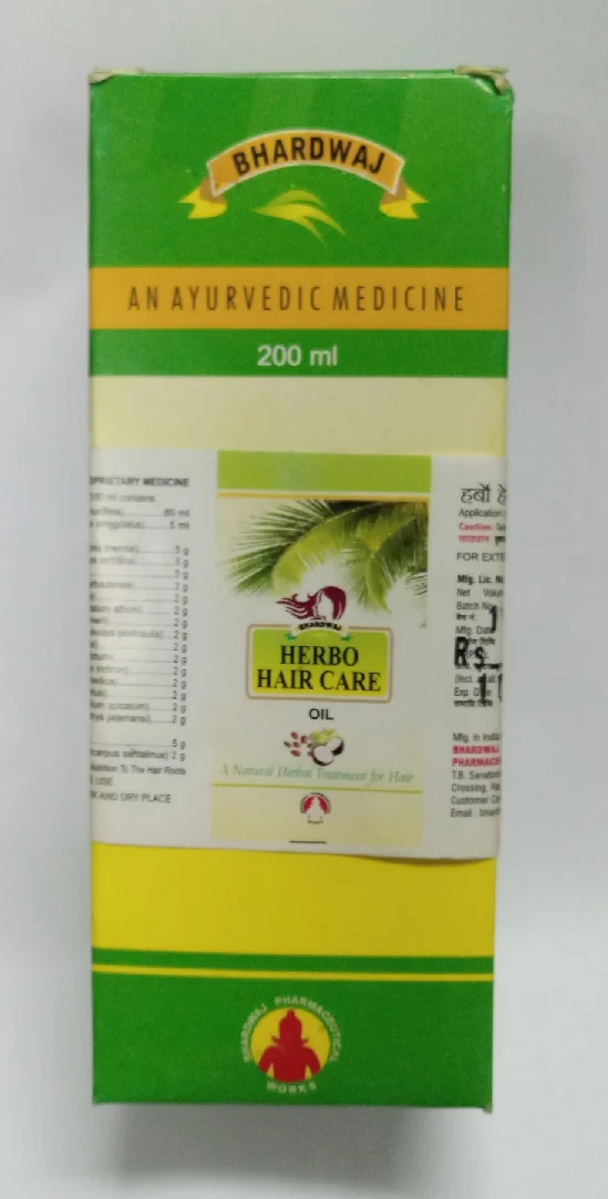 herbo hair care oil 200ml bhardwaj pharmaceuticals indore